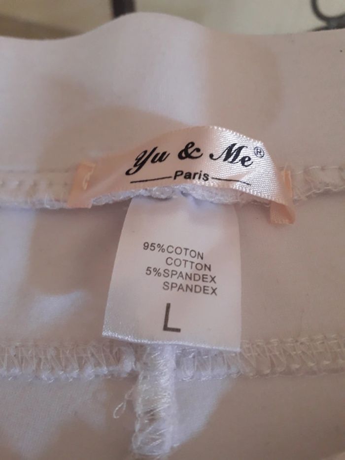 Pantalon blanc L yue & Me - photo numéro 3