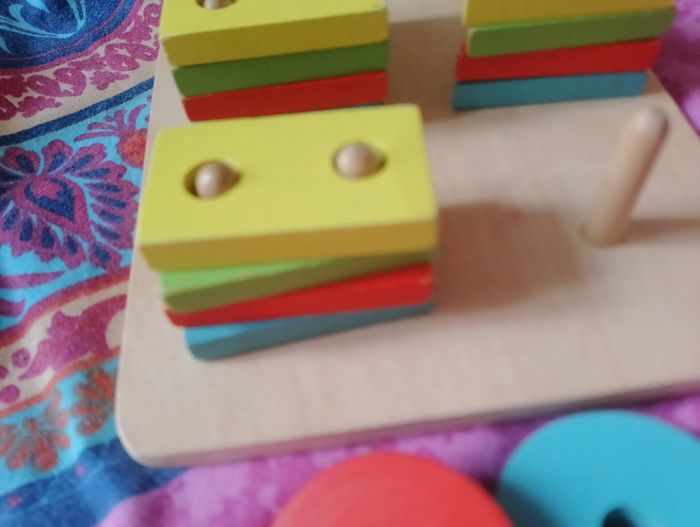 Formes à empiler et triée en bois - photo numéro 2