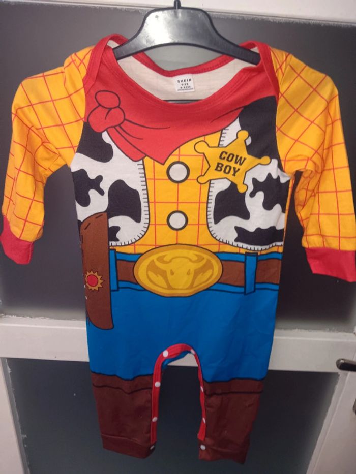 Grenouillère motif Cow Boy 9/12 mois
