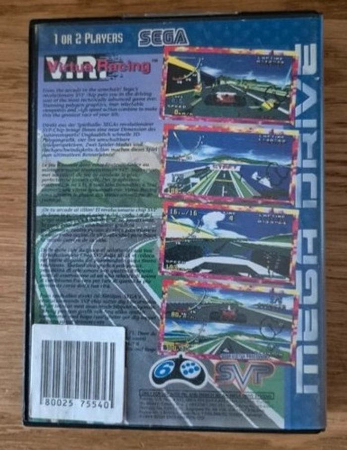 Jeu Virtual Racing Sega Megadrive - Complet Pal Fr / Eur CIB - photo numéro 3