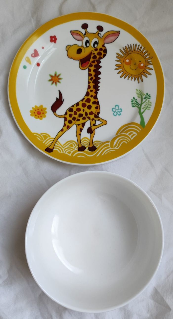 Ensemble petit déjeuner motif girafe - photo numéro 8
