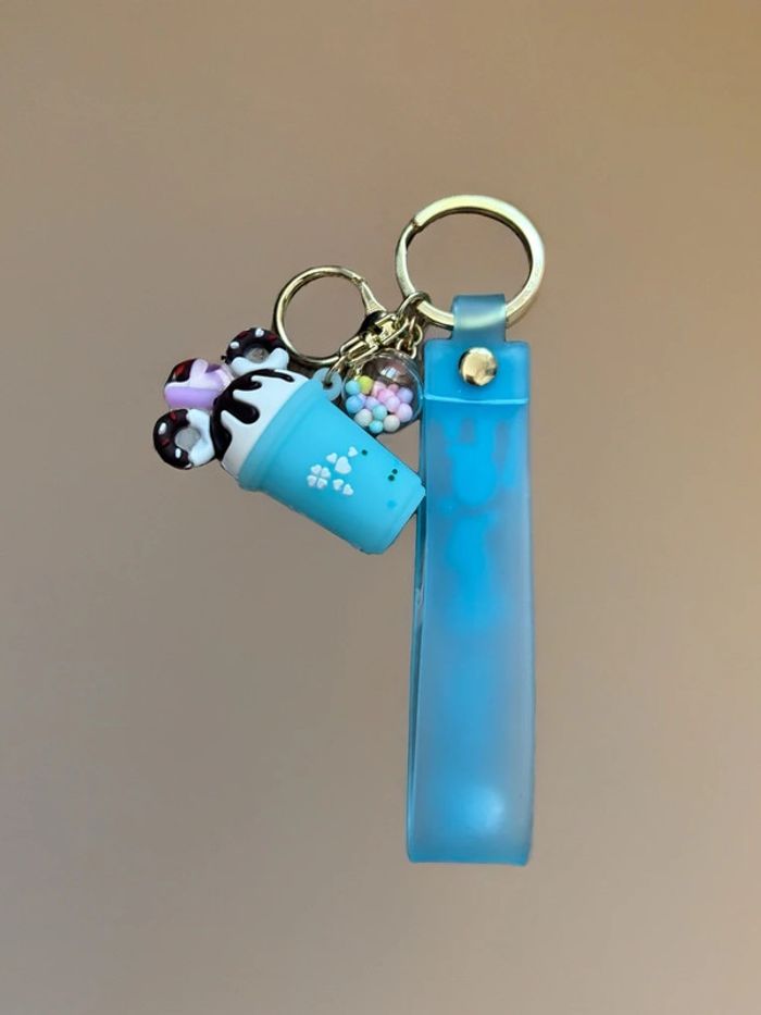 Porte clés glace bleu - photo numéro 2