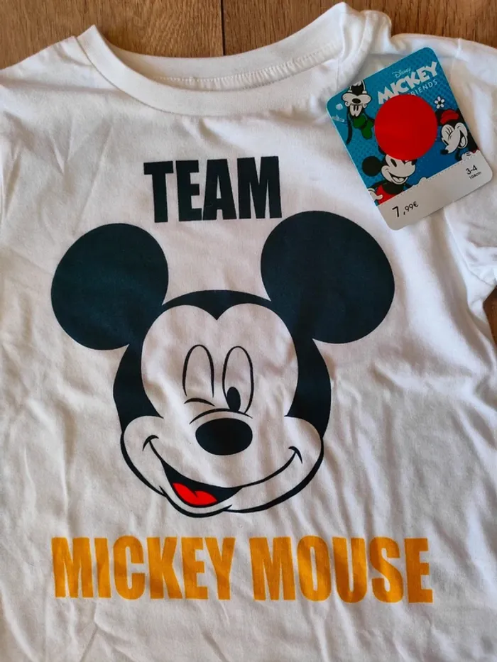 Tee-shirt à manches longues 4 ans 3 ans Mickey - photo numéro 2
