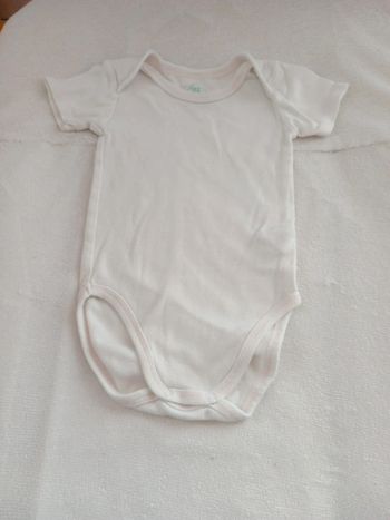 Boddy coton 12mois blanc