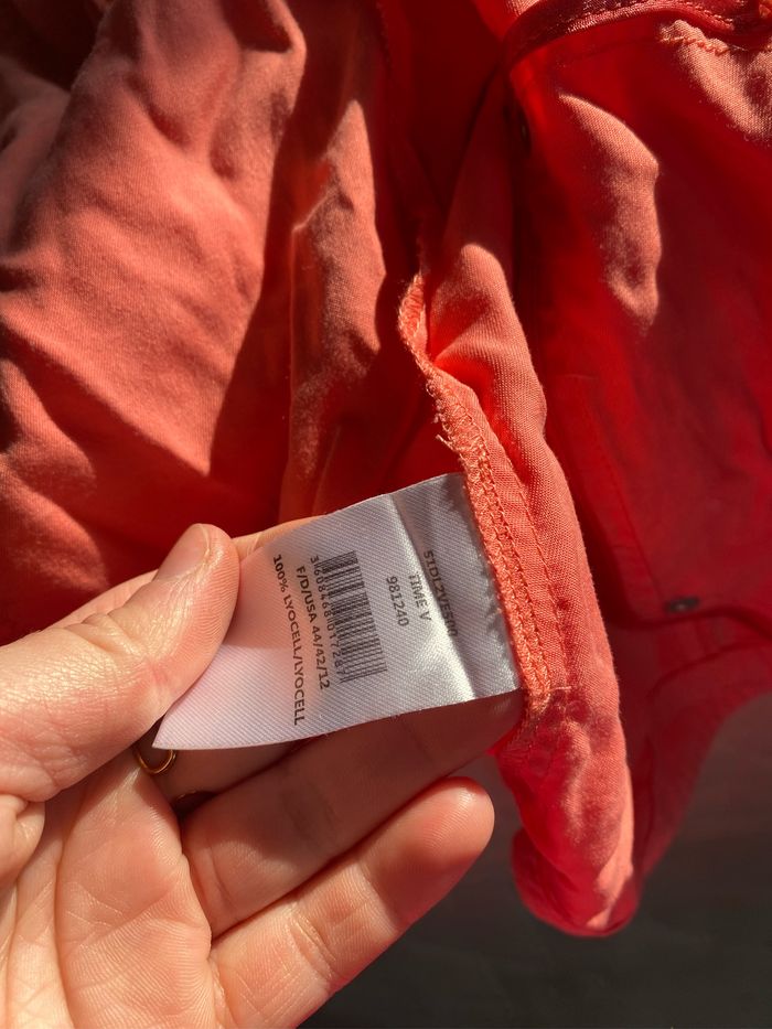 Veste couleur corail. 100% matière lyocell - photo numéro 7