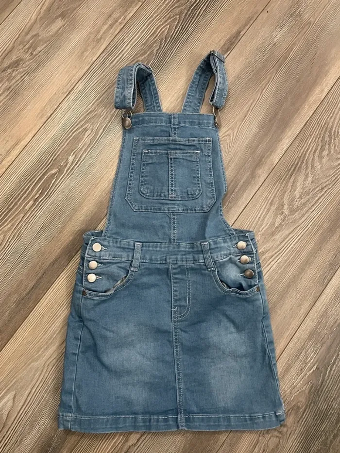 Robe salopette en jean 10 ans