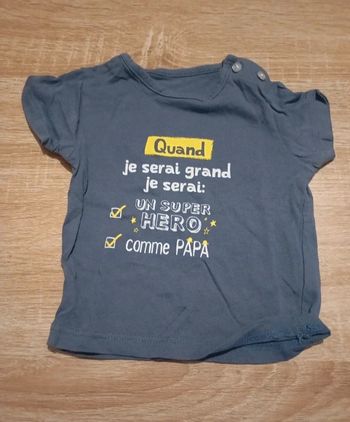 T-shirt quand je serai grand