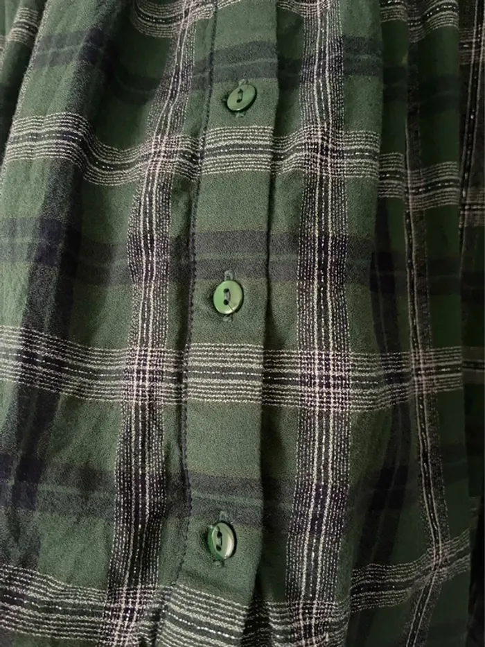 Chemise ou blouse boutonnée Creeks taille 36 motif carreaux style classique - photo numéro 5