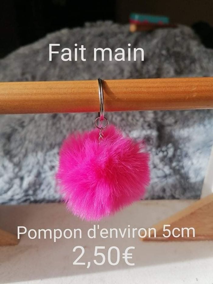 Porte clé pompon