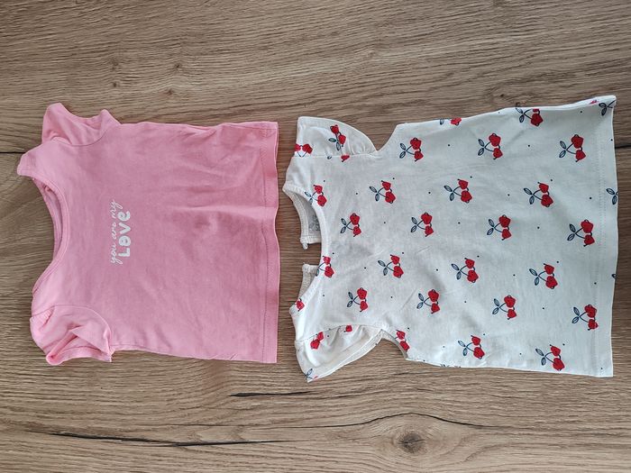 Lot de 2 tee shirts bébé fille 3 mois