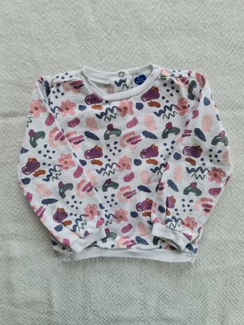 Pull à motif blanc Mots d'enfants 3 ans