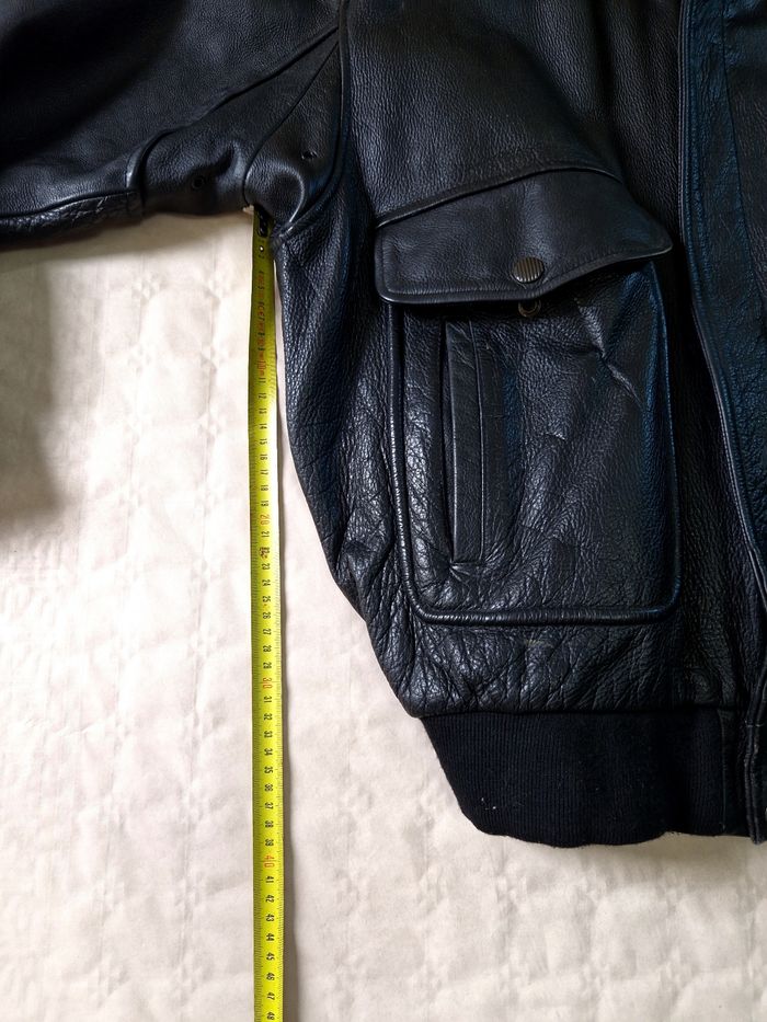 Perfecto cuir vintage  , homme  , taille L  , couleur noir - photo numéro 8