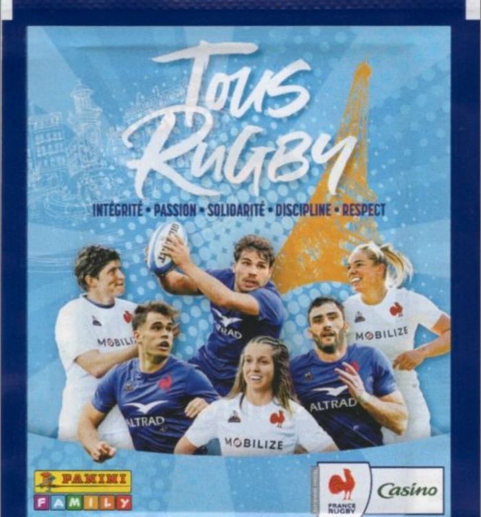 Cartes panini Tous Rugby 2023 complet