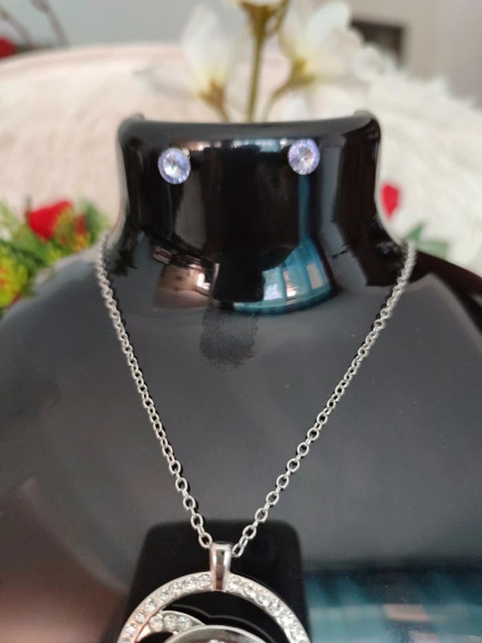 Parure collier et clous d'oreilles - photo numéro 5