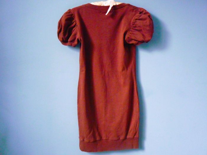 Robe femme Version Sud 36 S marron TBE decoupe princesse col V - photo numéro 3