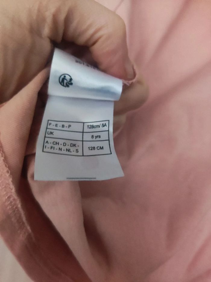 Tunique rose fleurs brodées 8 ans Vertbaudet - photo numéro 6