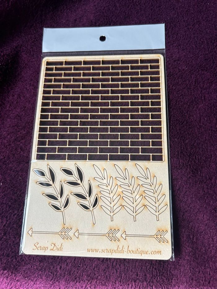 Embellissements bois neufs Scrap Didi