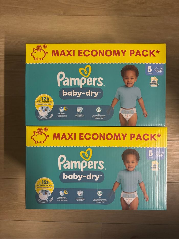 188 couches Pampers baby dry taille 5
