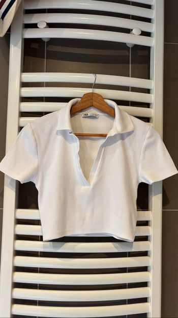 Teeshirt Polo côtelé ZARA Taille M