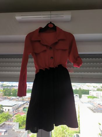 Robe manche retroussable