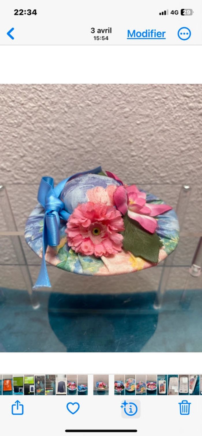 Petit chapeau couture porte-aiguilles