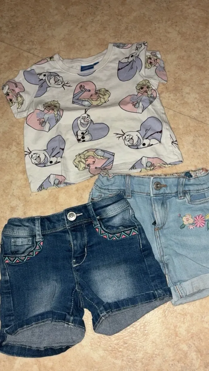 Short en jeans