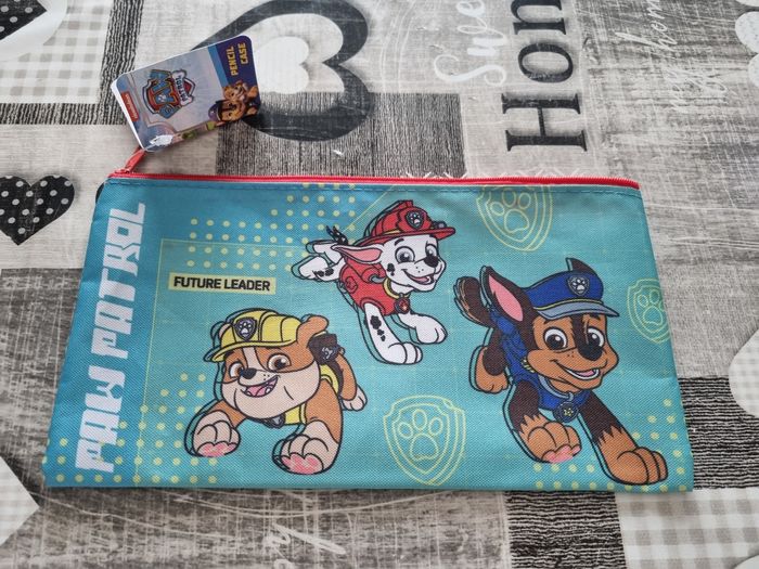 Trousse paw patrol bleu vert