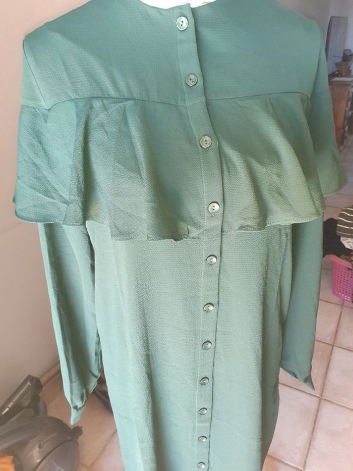 Robe longue vert sapin - photo numéro 3