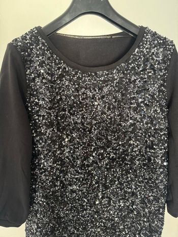 Robe sweat a sequins