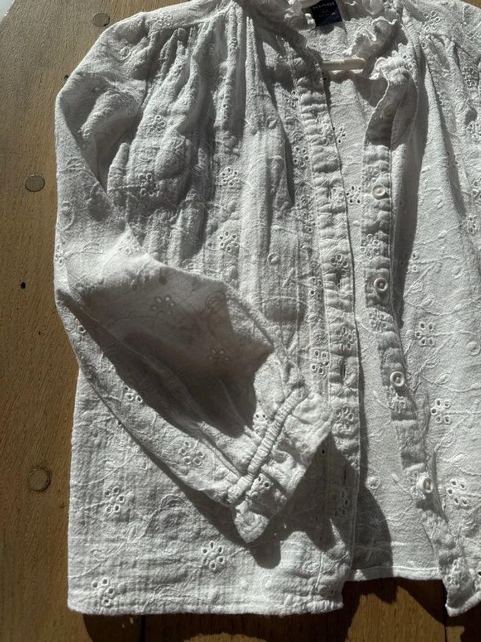 Chemisier blanc neuf 6 ans