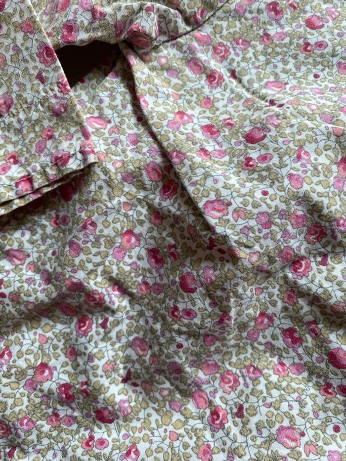 Bouse chemise fille vintage fleur liberty - photo numéro 5