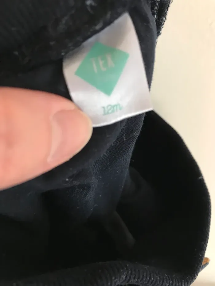 Pantalon jeans chaud doublé 12 mois neuf - photo numéro 3