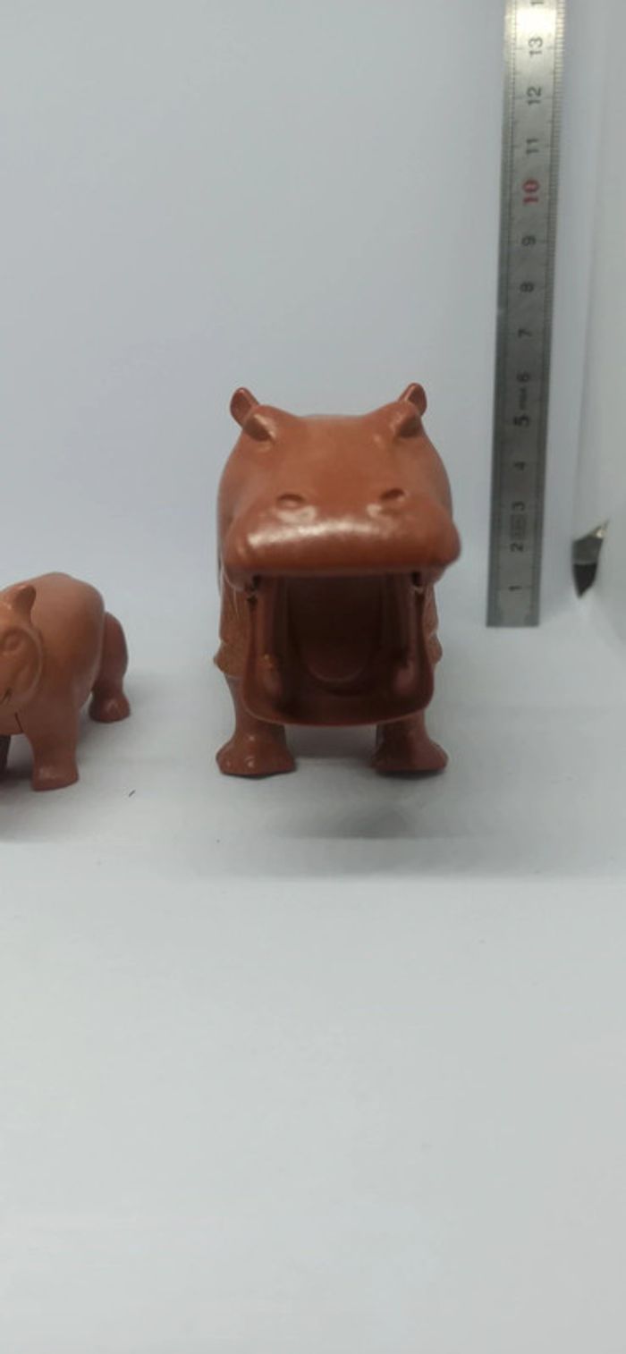 Hippopotame avec bébé vintage playmobil - photo numéro 3
