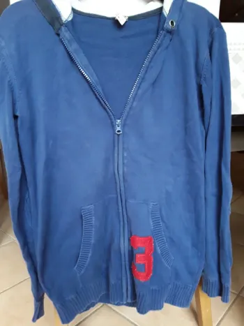 Gilet zippé à capuche