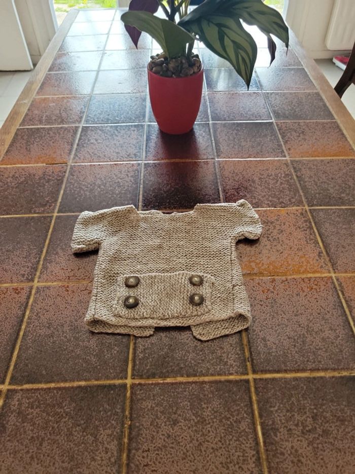 Gilet boutonné tricot
