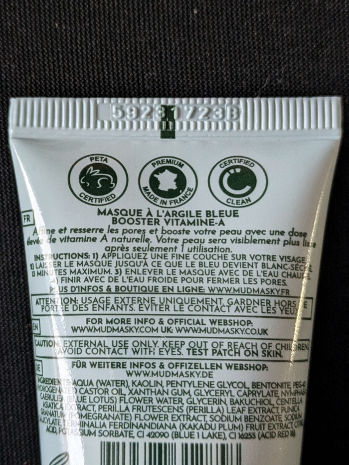 Lot Mudmasky nettoyant+masque visage - photo numéro 3