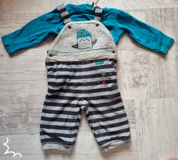 Ensemble hiver 9 mois pingouin