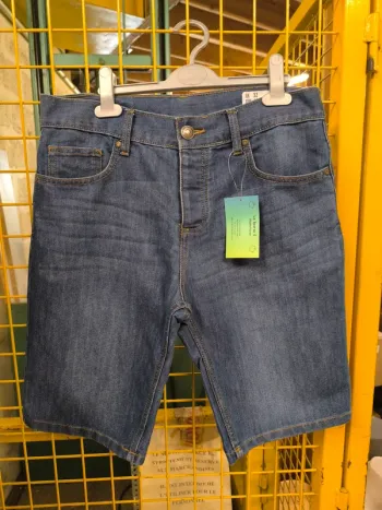 119015 short en jeans bleu homme 40 denim co