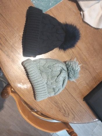 Bonnets bleus fourrés