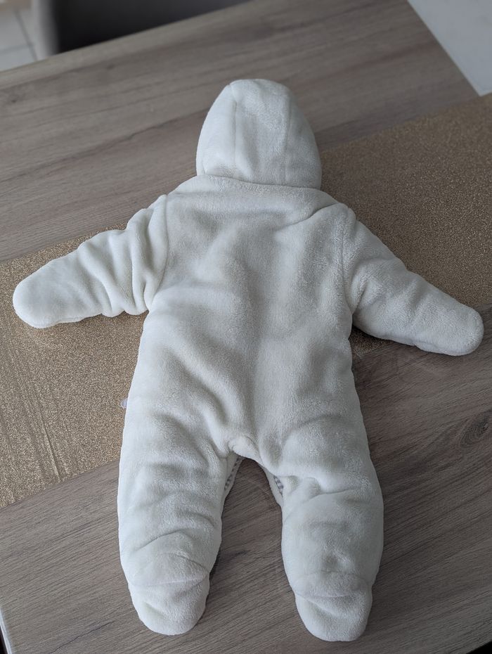 Combinaison bébé blanche OBAIBI 0/3 MOIS - photo numéro 4