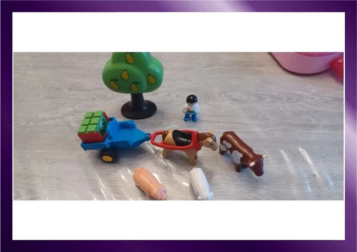 Playmobil 1 2 3 animaux de la ferme