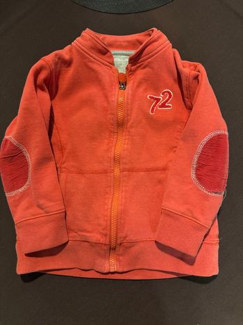 Gilet zippé rouge Verbaudet 4 ans