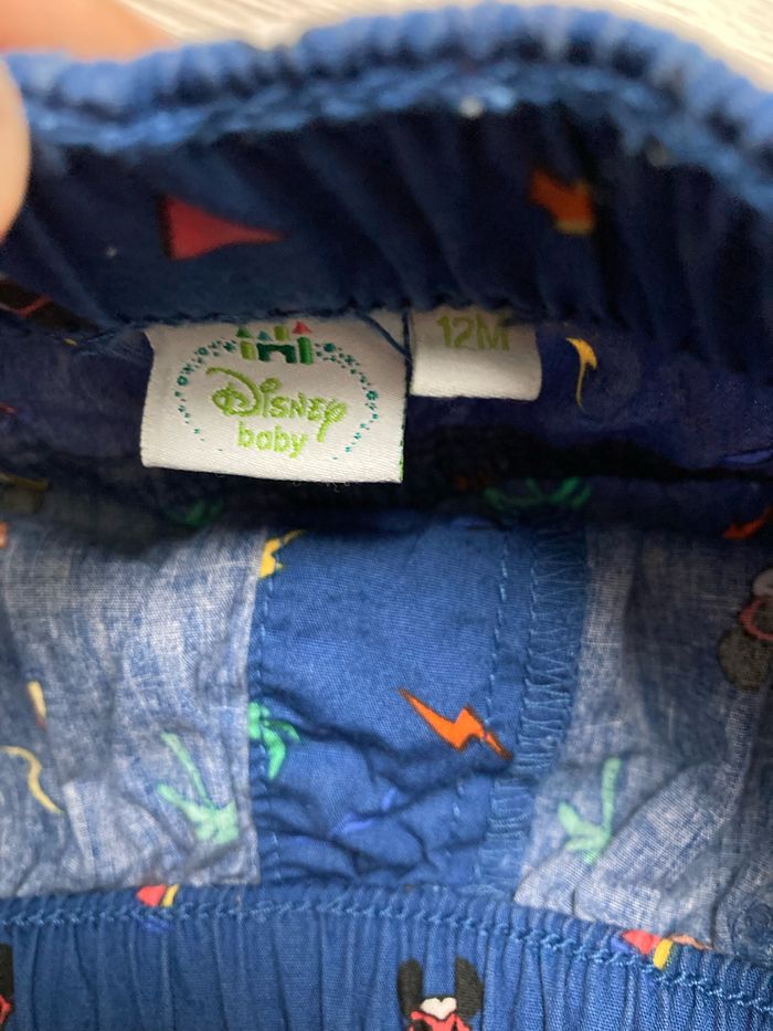 Short bleu Mickey 12 mois - photo numéro 4