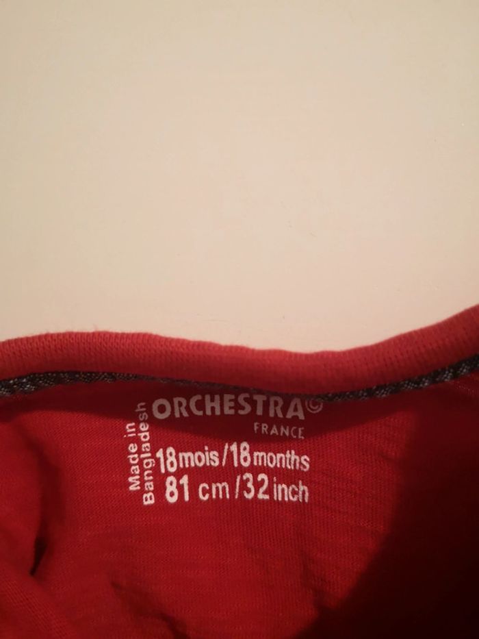T shirt orchestra 18mois - photo numéro 3