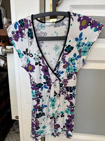 Top été fluide cache coeur taille m