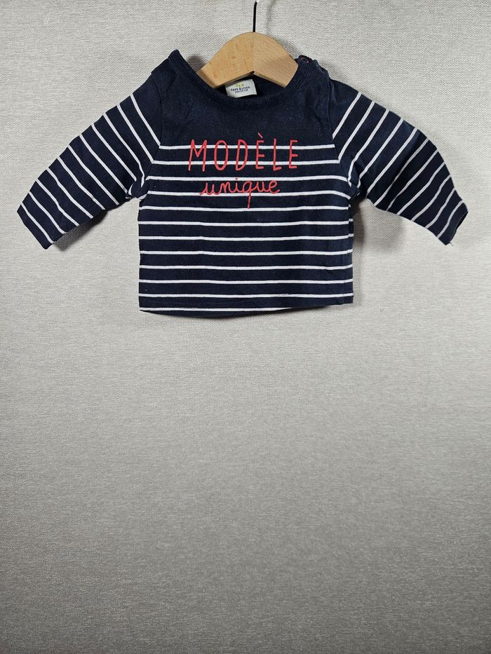 T-shirt manche longue  tape à l'œil 3 mois