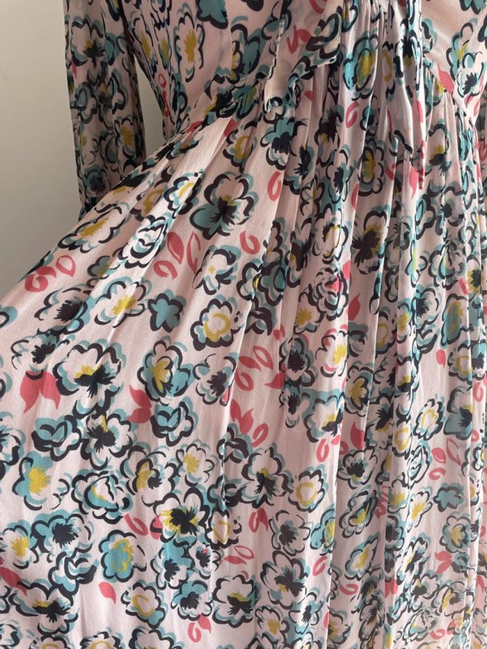 Robe rose Caroll à imprimé floral - photo numéro 8