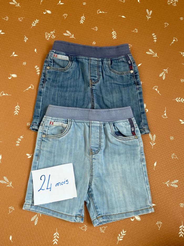 Lot Short jean 23 mois