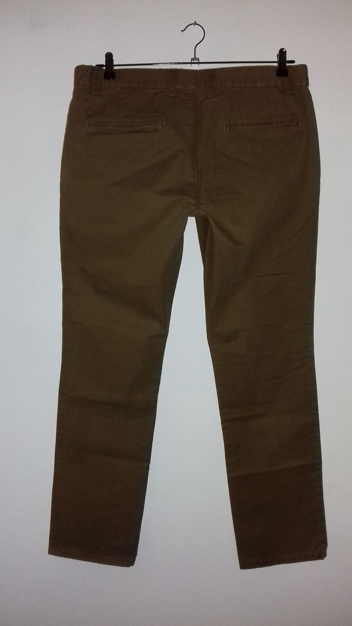 Pantalon Chino régular marron - Angelo Litrico - T. W38/L32 - - photo numéro 2