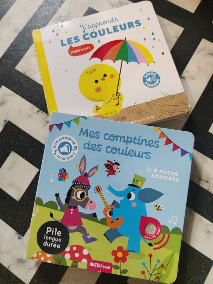 Lot de 2 livres sur les couleurs Auzou et Gallimard